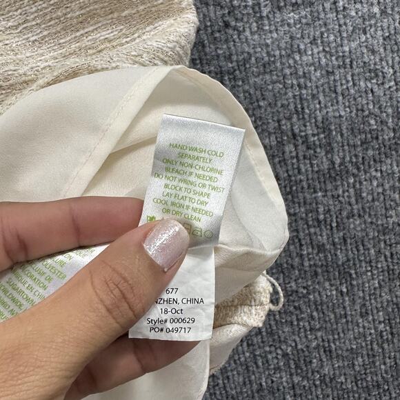 Lilly Pulitzer Dress Women 2 Dana Shift Mini Gold Metallic Beaded Classic Preppy - Picture 11 of 14